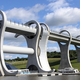 Illustration for article titled The World's Only Rotating Boat Lift Looks Like God's Bottle Opener